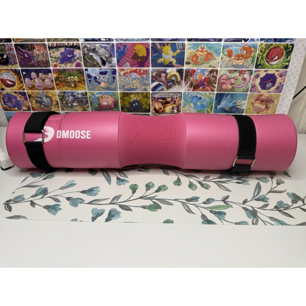 DMoose Pink Barbell Squat Pad Foam Neck Shoulder Pad Gym Fitness 4x17"‎